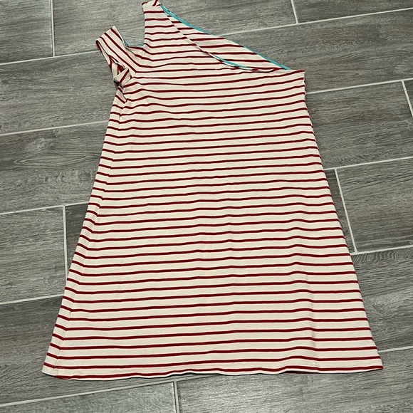 Maeve by Anthropologie Marketa Cotton Striped One-Shoulder Dress. Size Medium. - Picture 6 of 11